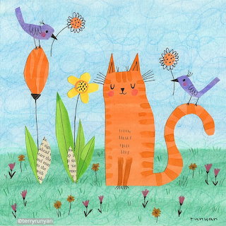 Orange Cat Illustration