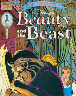 Disney's Beauty and the Beast Marvel Comics issue 1 cover with Beast and Belle in castle ballroom