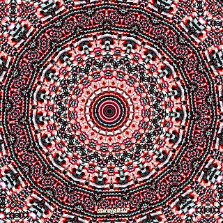 Red Black White Mandala