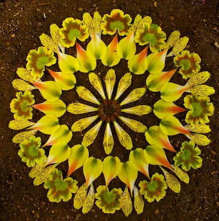Yellow Flower Nature Mandala