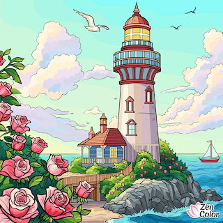 Coastal Lighthouse Garden