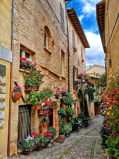 Spello Umbria Italy Street