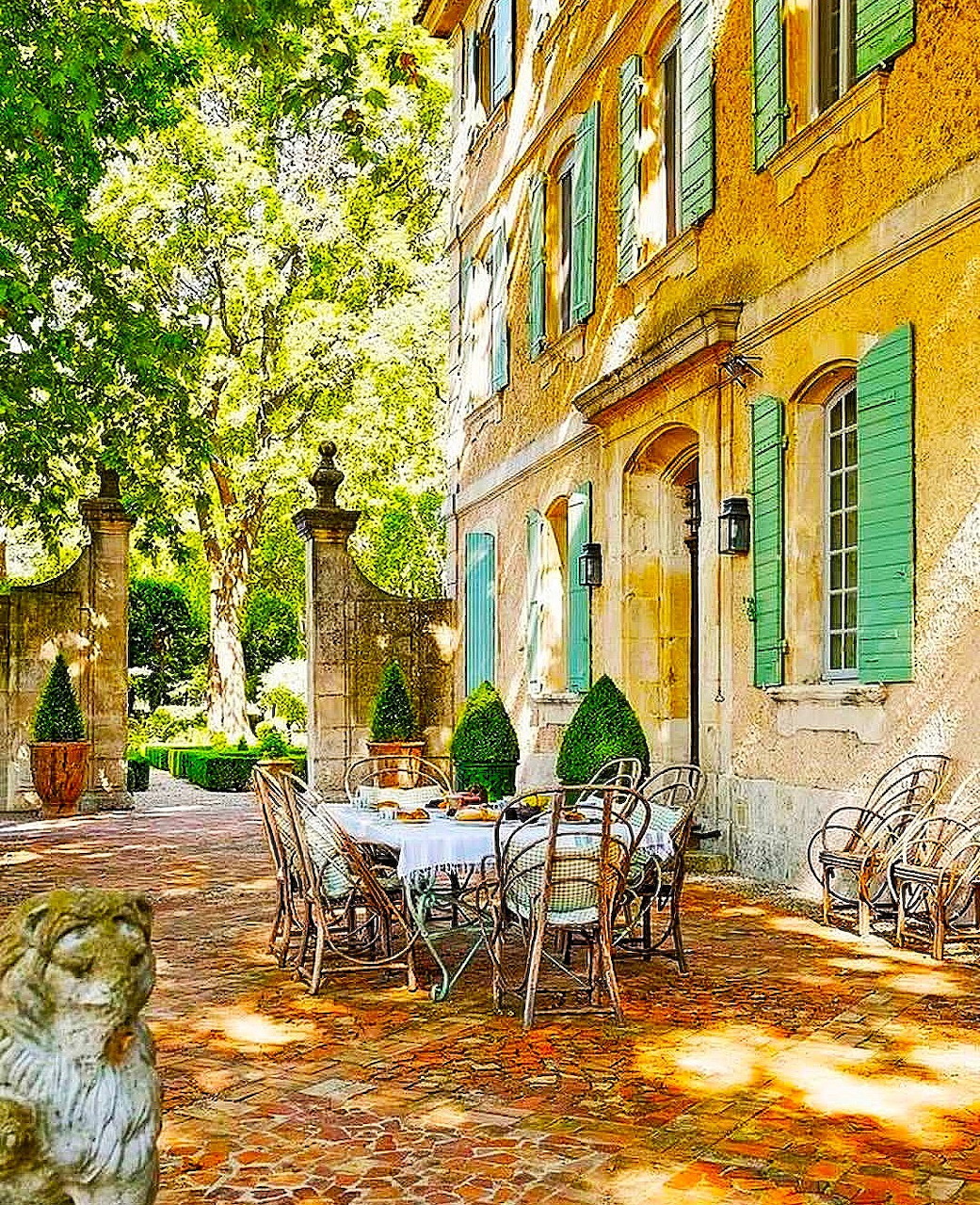 Rural France Courtyard