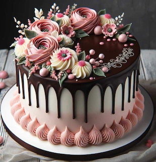 Chocolate Flower Cake
