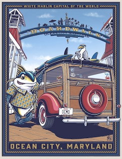 Ocean City Maryland Travel Poster