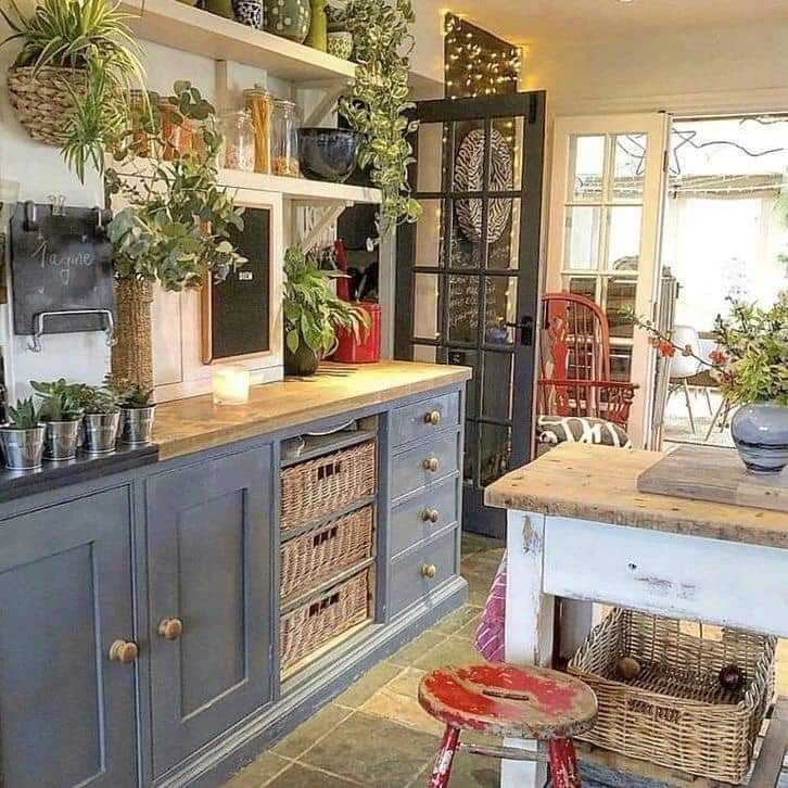 Cozy Farmhouse Kitchen Interior