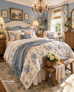 Floral Bedroom Interior