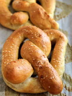 Soft Pretzel Loaves