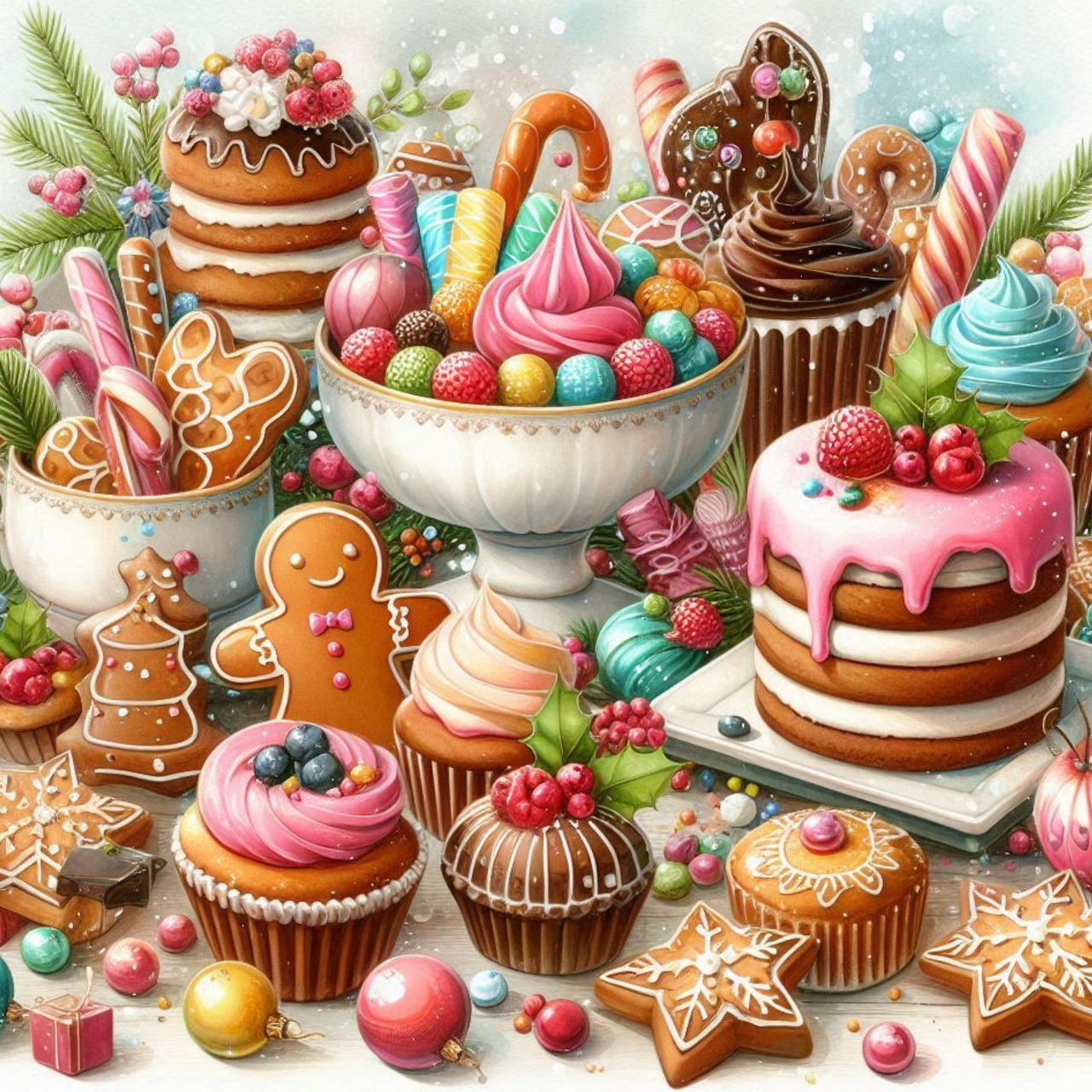 Christmas Dessert Table