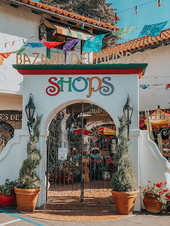Colorful Shops Entrance Archway