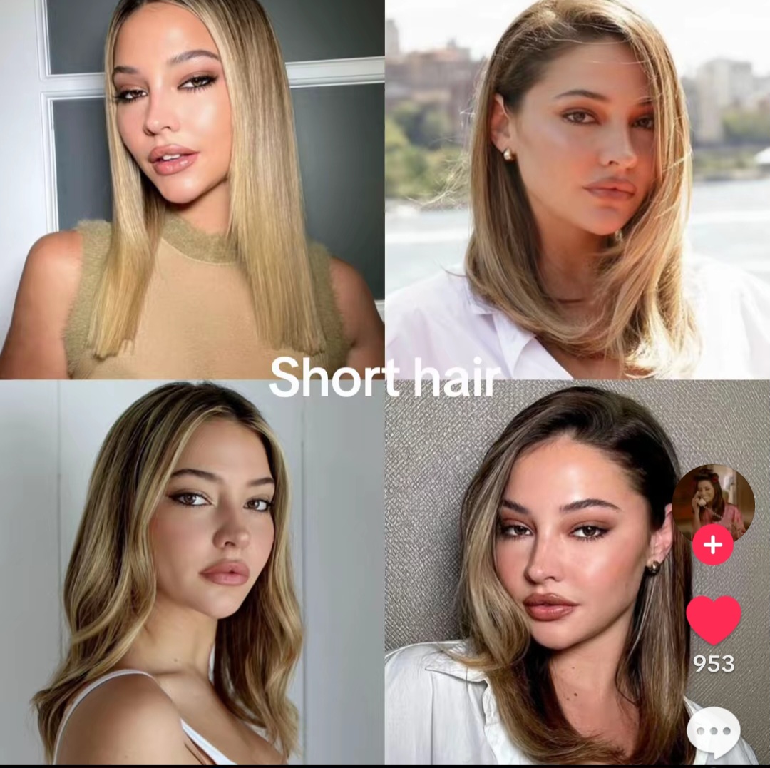 Short Hair Styling Collage
