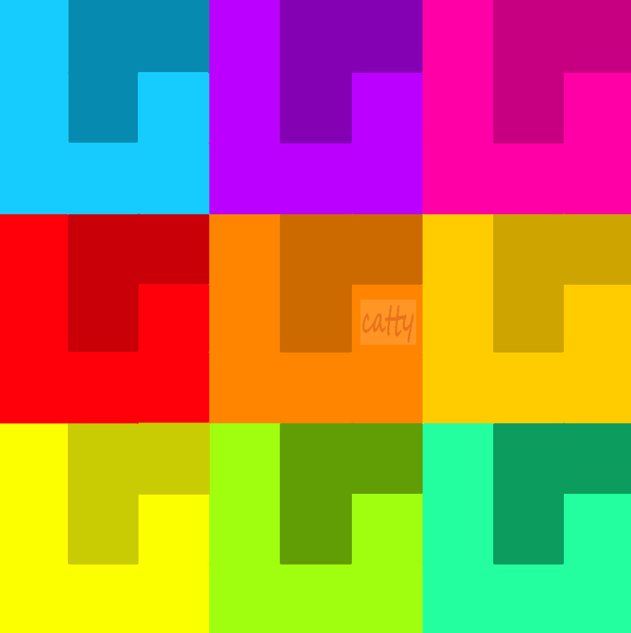 Colorful Geometric Squares Pattern