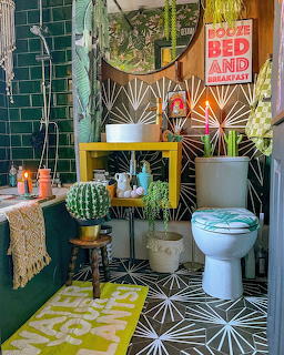 Eclectic Bohemian Bathroom
