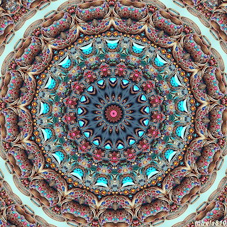 Turquoise Brown Mandala