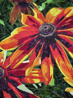 Painted Orange Flowers