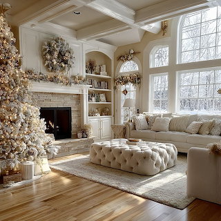 Christmas Living Room Interior