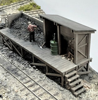 Model Railroad Coal Loading Station