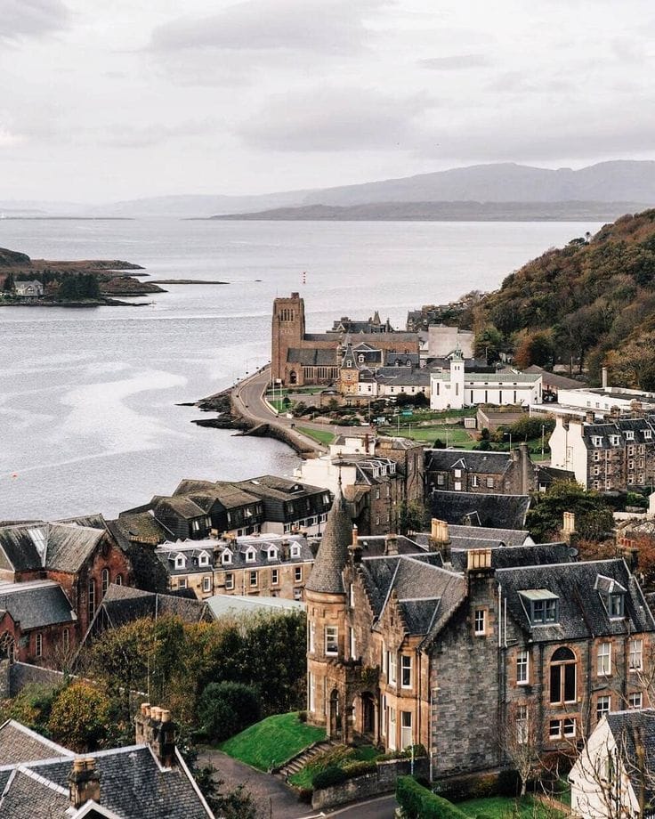 Oban Village in Scotland