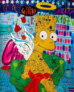 Bart Simpson Graffiti Art