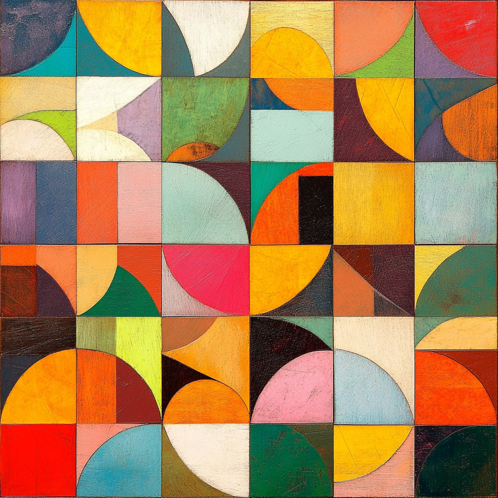 Colorful Geometric Mosaic