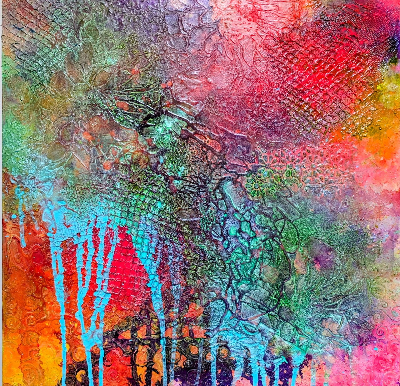 Abstract Mixed Media Texture