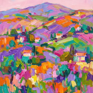 Colorful Village Landscape