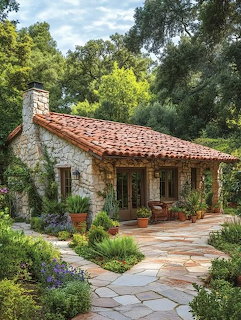 Rustic Stone Cottage Garden