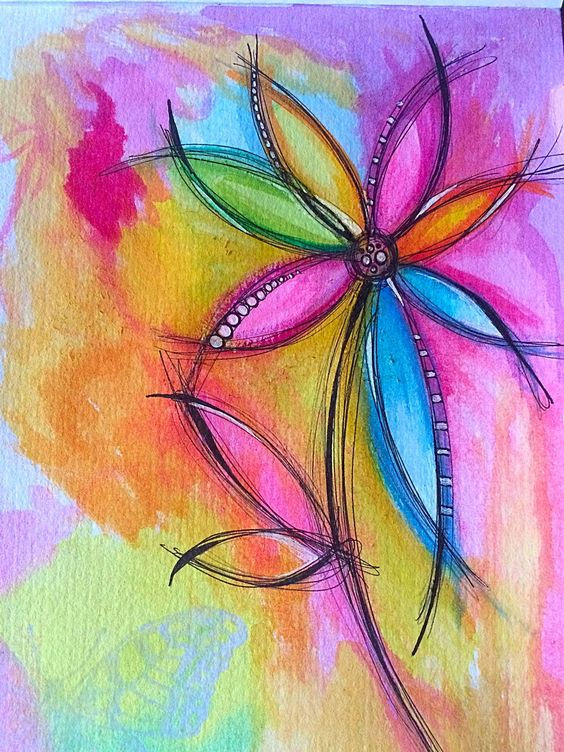 Watercolor Flower Art