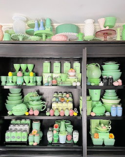 Easter Jadeite Collection Display