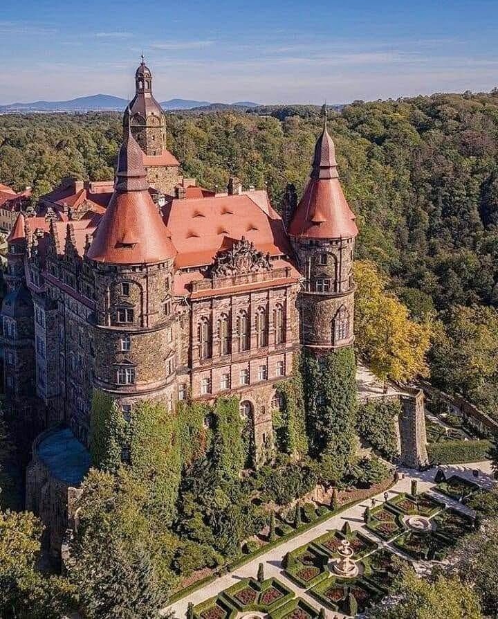 Książ Castle Poland Aerial View