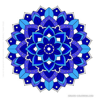 Blue Mandala Design