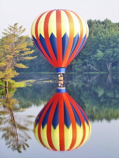 Hot Air Balloon Reflection