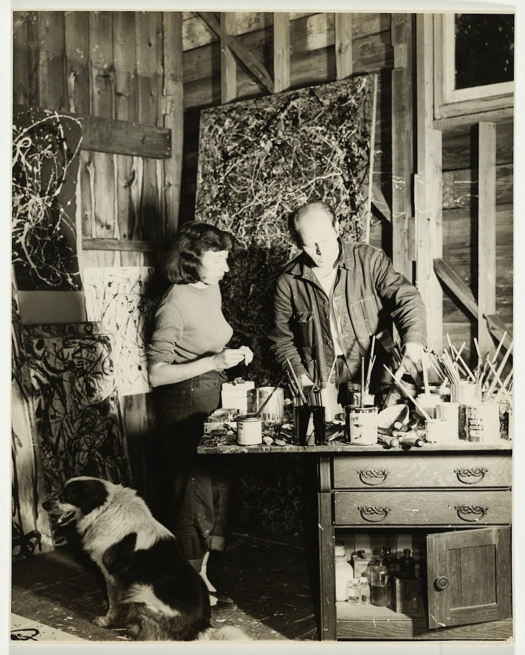 Pollock and Krasner Studio 1950