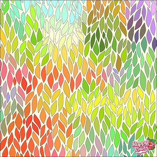 Colorful Watercolor Leaves Pattern