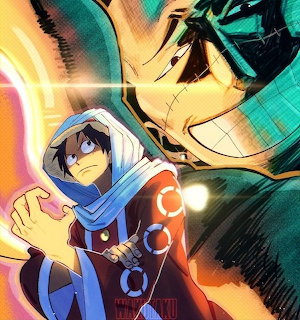 Anime Boy Battle Scene