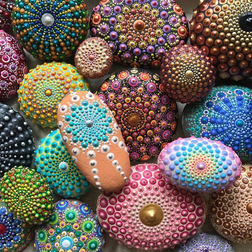 Hand Painted Mandala Stones
