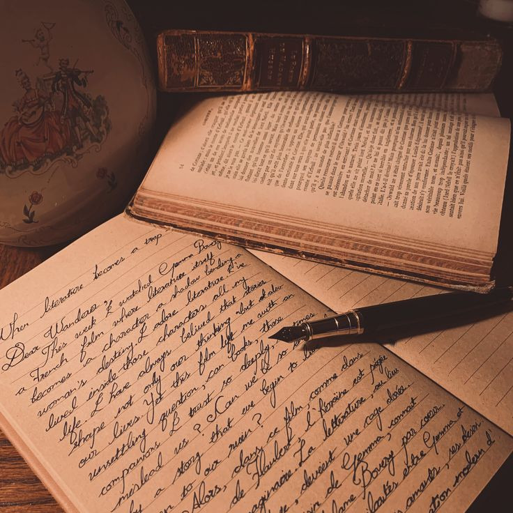 Vintage Book and Letter
