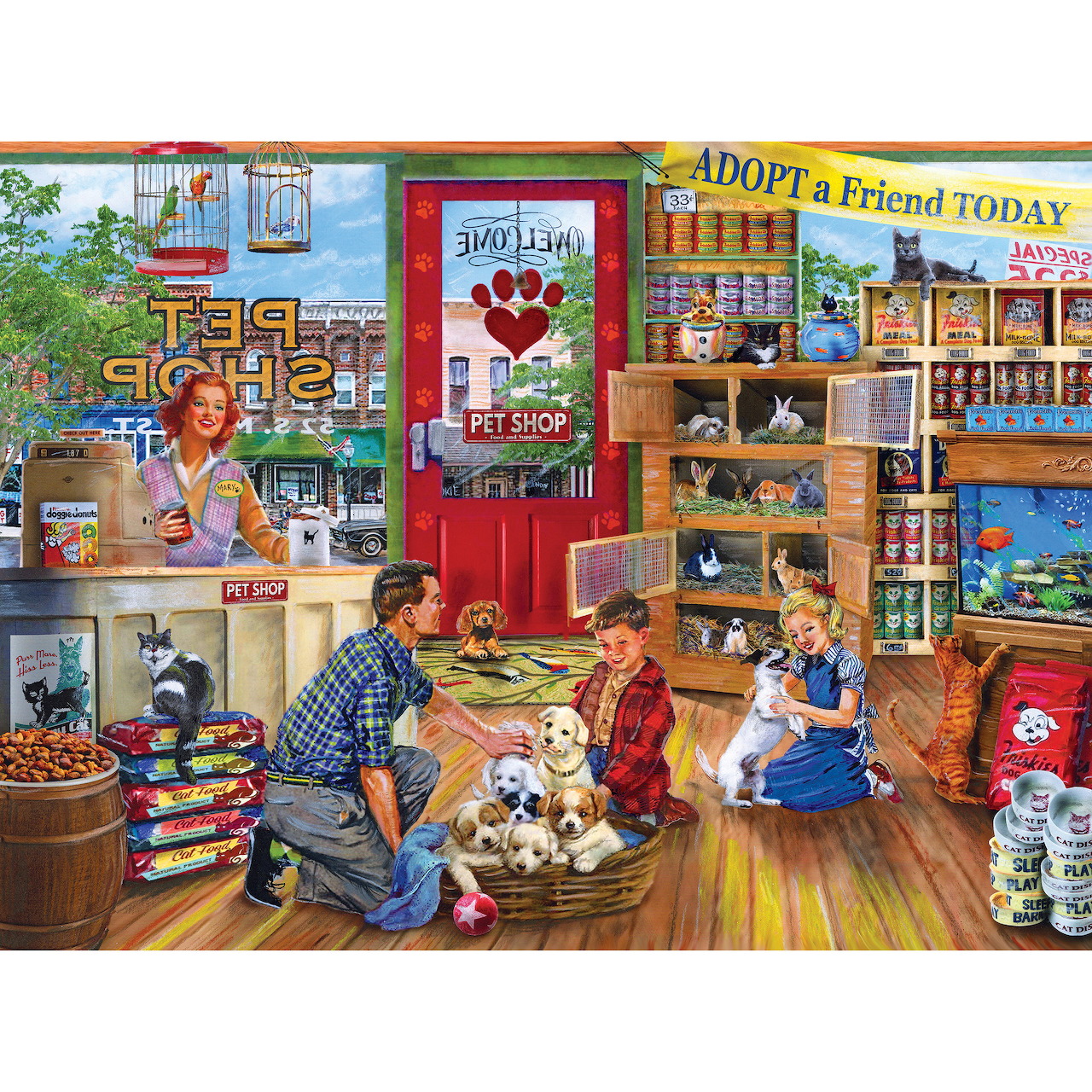 Pet Shop Interior Scene