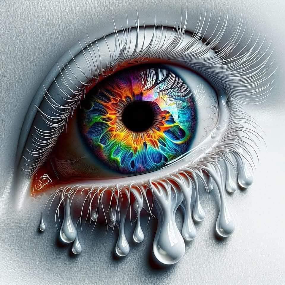 Colorful Crying Eye