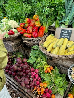 Fresh Vegetable Market Display