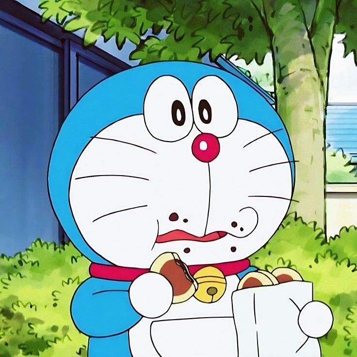 Doraemon Eating Snack