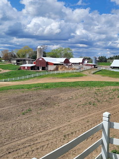 Rural Farm with Red Barn
