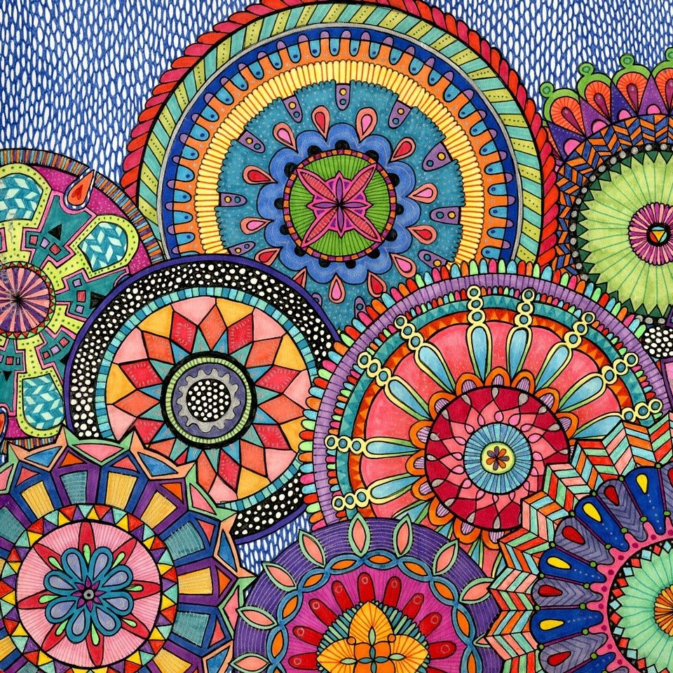Colorful Mandala Circles