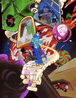 Colorful Robot Battle Scene