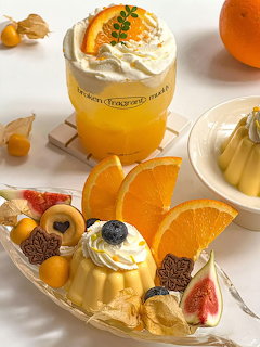 Orange Desserts and Drinks