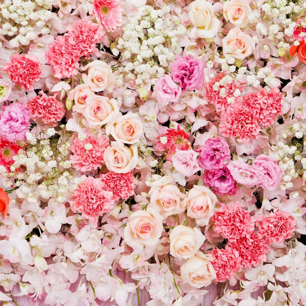 Pink Flower Wall