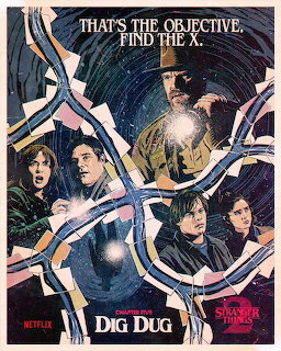 Stranger Things Dig Dug Poster