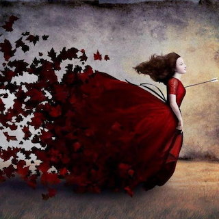Woman in Red Dress