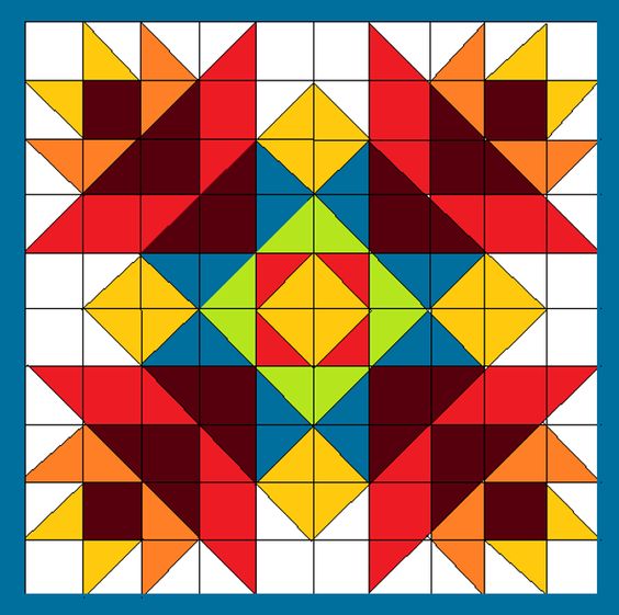 Colorful Quilt Block Pattern