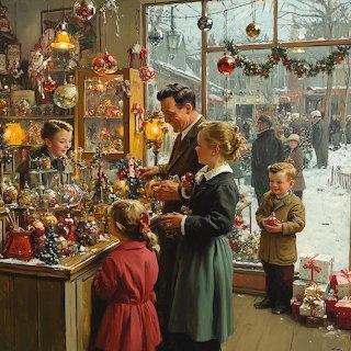 Victorian Christmas Shop Window